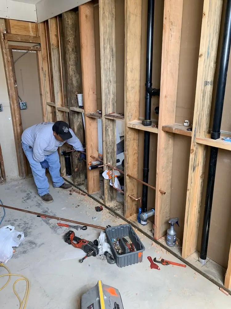 Commercial rough-in plumbing for Gas Line Repair in Peaceful Valley